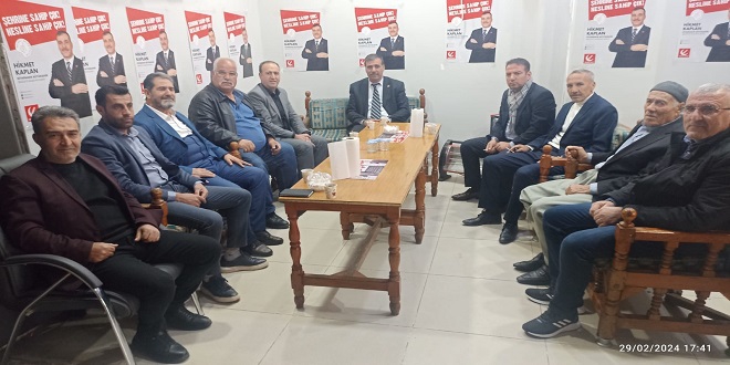 Diyarbakır'da Muhtarlar, Yeniden Refah Partisi Başkan Adayı Hikmet Kaplan'ı Ziyaret Etti
