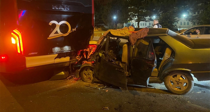 Uşak’ta trafik kazası: 1 ölü